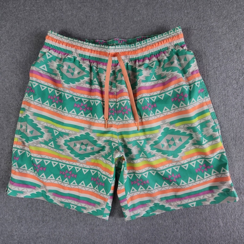 Chubbies The En Fuegos Swim Shorts Men Large 30x7 Southwest Pastel Retro Pockets